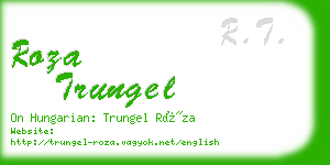roza trungel business card